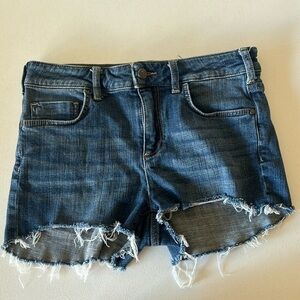 Pilcro and the Letterpress by Anthropologie Script Denim Shorts 28